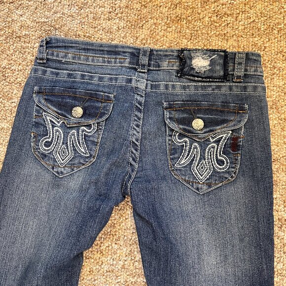 MEK Denim Plymouth Straight Jeans Mens 34x34 (Actual 36.5 x 33) Black Distressed - Picture 1 of 9